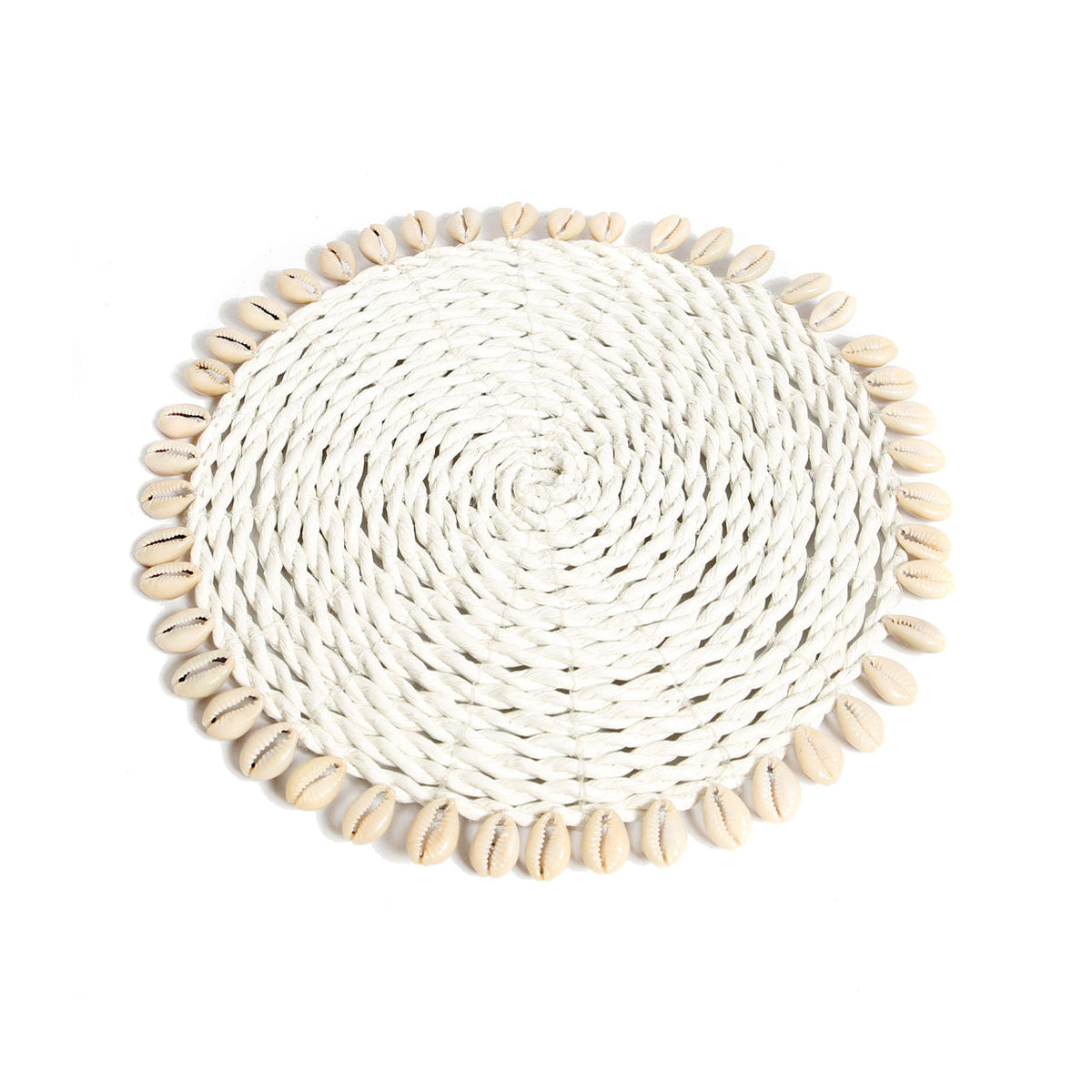 Bazar Bizar Zeegras Onderzetter Shell Pan Naturel Ø23 cm