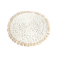 Bazar Bizar Zeegras Onderzetter Shell Pan Naturel Ø23 cm