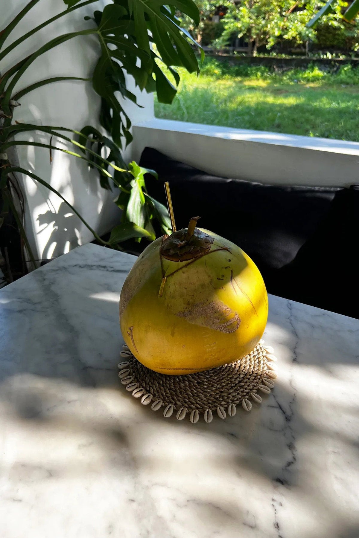 Bazar Bizar Zeegras Onderzetter Shell Pan Naturel Ø23 cm