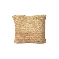 Bazar Bizar Raffia Kussenhoes Flowers Naturel 40 x 40 cm