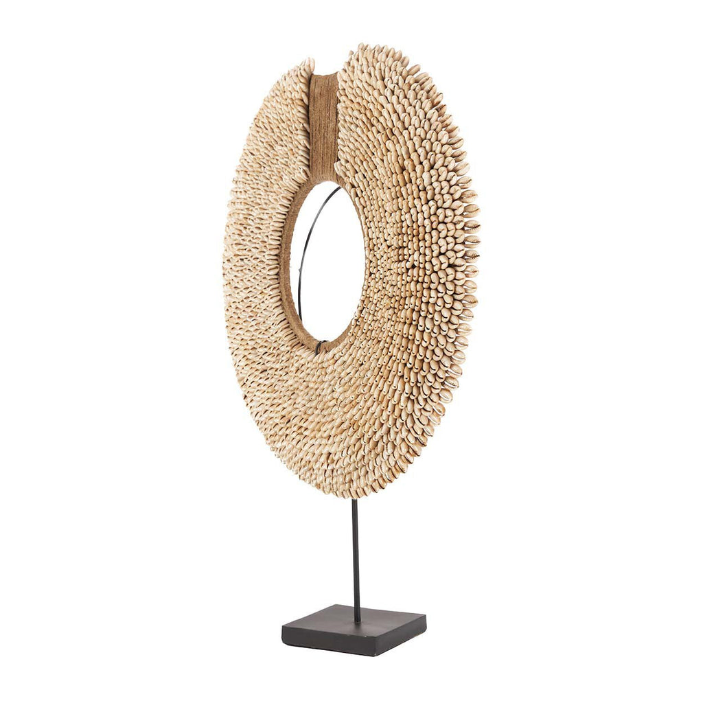 Bazar Bizar Schelp Sculptuur Réunion Shell On Stand Naturel 40 x 10 x 48 cm