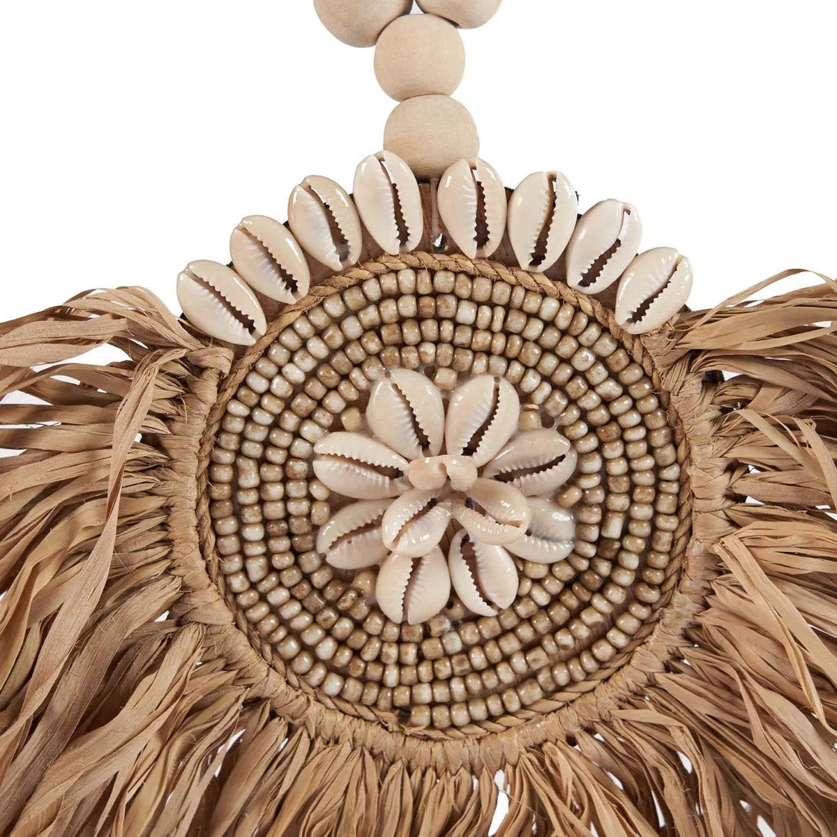 Bazar Bizar Raffia Wanddecoratie Tajoe Naturel 39 x 73 cm