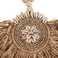Bazar Bizar Raffia Wanddecoratie Tajoe Naturel 39 x 73 cm