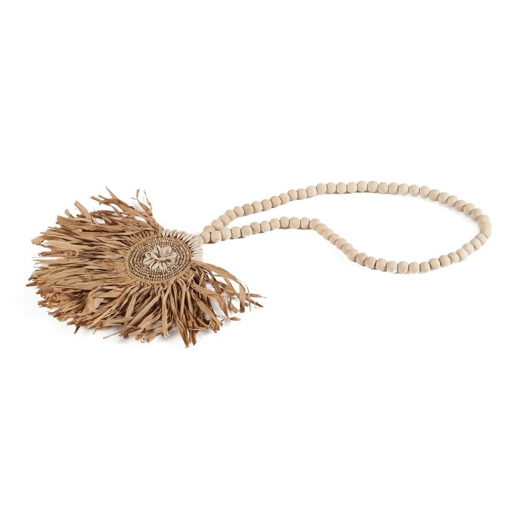 Bazar Bizar Raffia Wanddecoratie Tajoe Naturel 39 x 73 cm