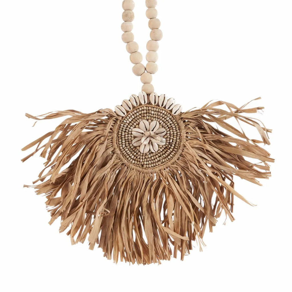 Bazar Bizar Raffia Wanddecoratie Tajoe Naturel 39 x 73 cm