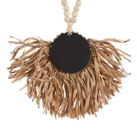 Bazar Bizar Raffia Wanddecoratie Tajoe Naturel 39 x 73 cm