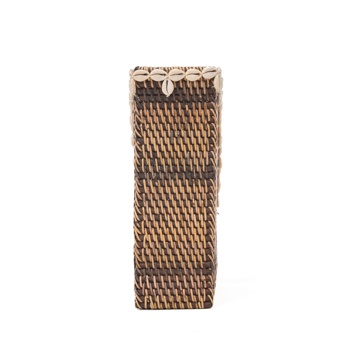 Bazar Bizar Rotan Tijdschriftenhouder Shell Naturel/Bruin 12 x 27 x 30 cm