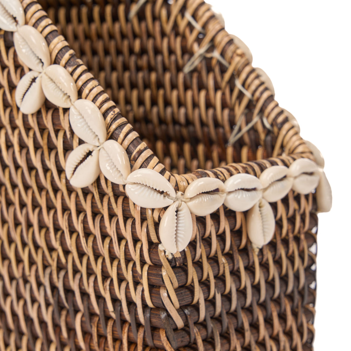 Bazar Bizar Rotan Tijdschriftenhouder Shell Naturel/Bruin 12 x 27 x 30 cm