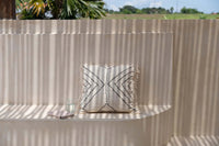 Bazar Bizar Housse de coussin En Coton Tribal Naturel/Noir 50 x 50 cm