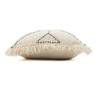 Bazar Bizar Housse de coussin En Coton Tribal Naturel/Noir 50 x 50 cm