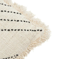 Bazar Bizar Housse de coussin En Coton Tribal Naturel/Noir 50 x 50 cm
