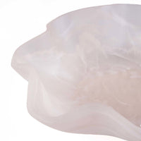 Bazar Bizar Plat de service En Résine Organic Fruit Bowl Rose/Blanc Ø30 x H8 cm