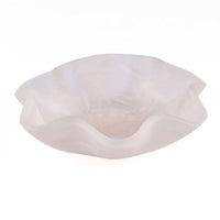 Bazar Bizar Plat de service En Résine Organic Fruit Bowl Rose/Blanc Ø30 x H8 cm