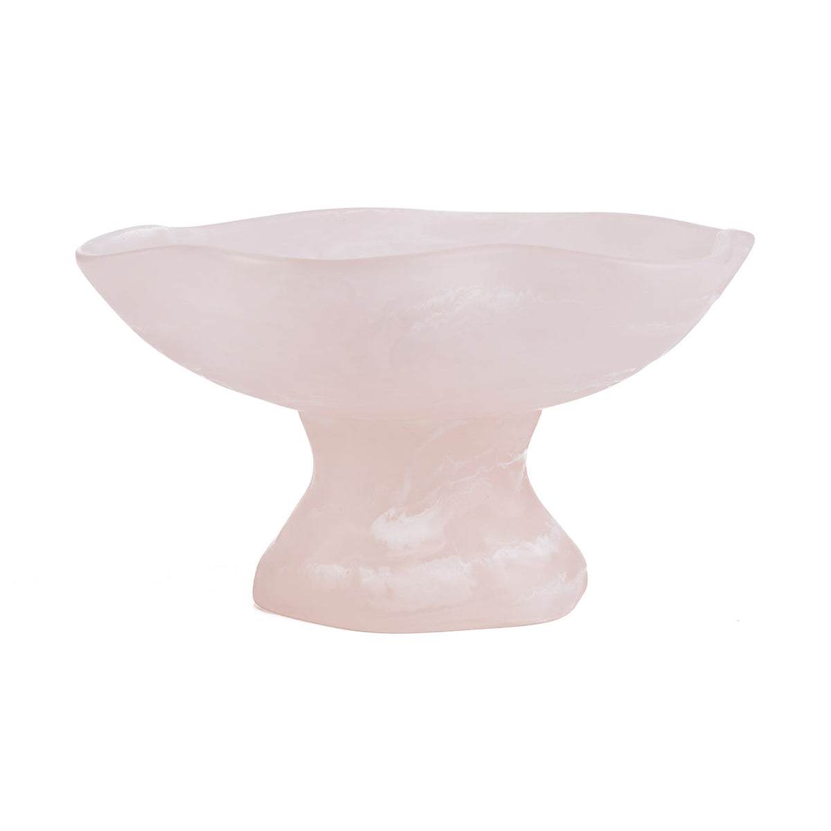 Bazar Bizar Kunsthars Schaal Organic Fruit Stand Roze/Wit Ø27 x H15 cm