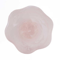 Bazar Bizar Plat de service En Résine Organic Fruit Stand Rose/Blanc Ø27 x H15 cm