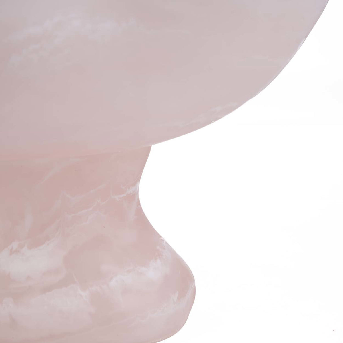 Bazar Bizar Kunsthars Schaal Organic Fruit Stand Roze/Wit Ø27 x H15 cm