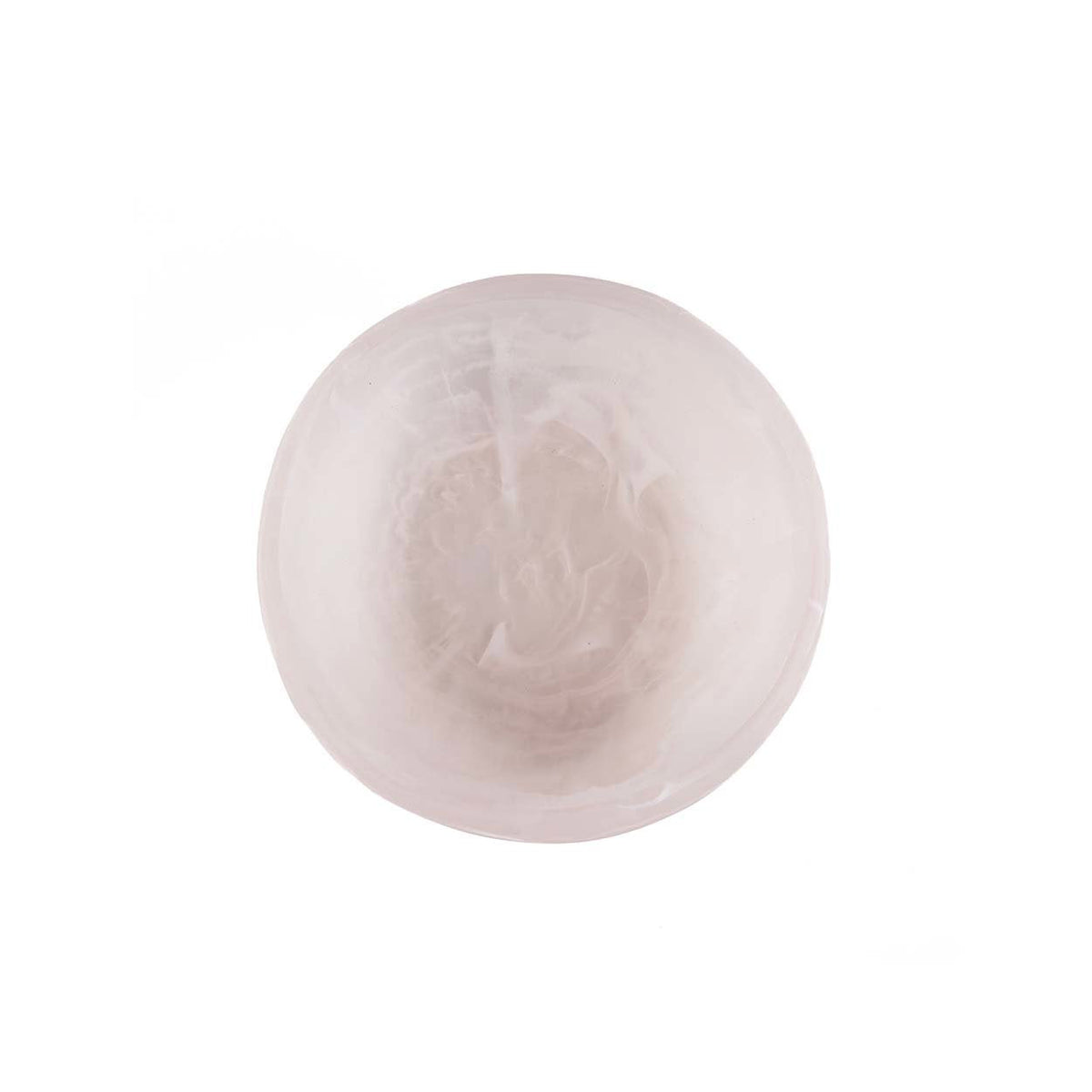 Bazar Bizar Kunsthars Schaal Organic Bowl Roze/Wit 16 x 14 x 4 cm
