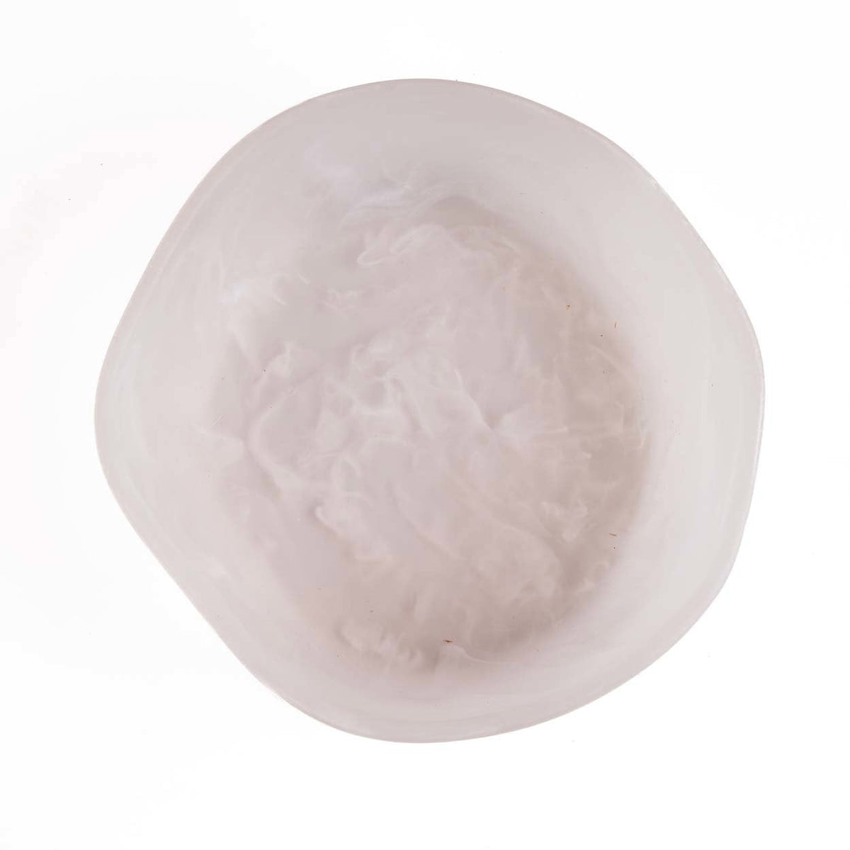 Bazar Bizar Kunsthars Schaal Organic Bowl Roze/Wit Ø25 x H10 cm