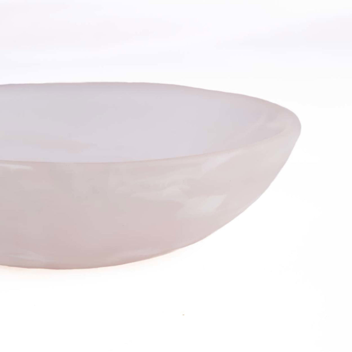 Bazar Bizar Kunsthars Schaal Organic Bowl Roze/Wit Ø19 x H6 cm