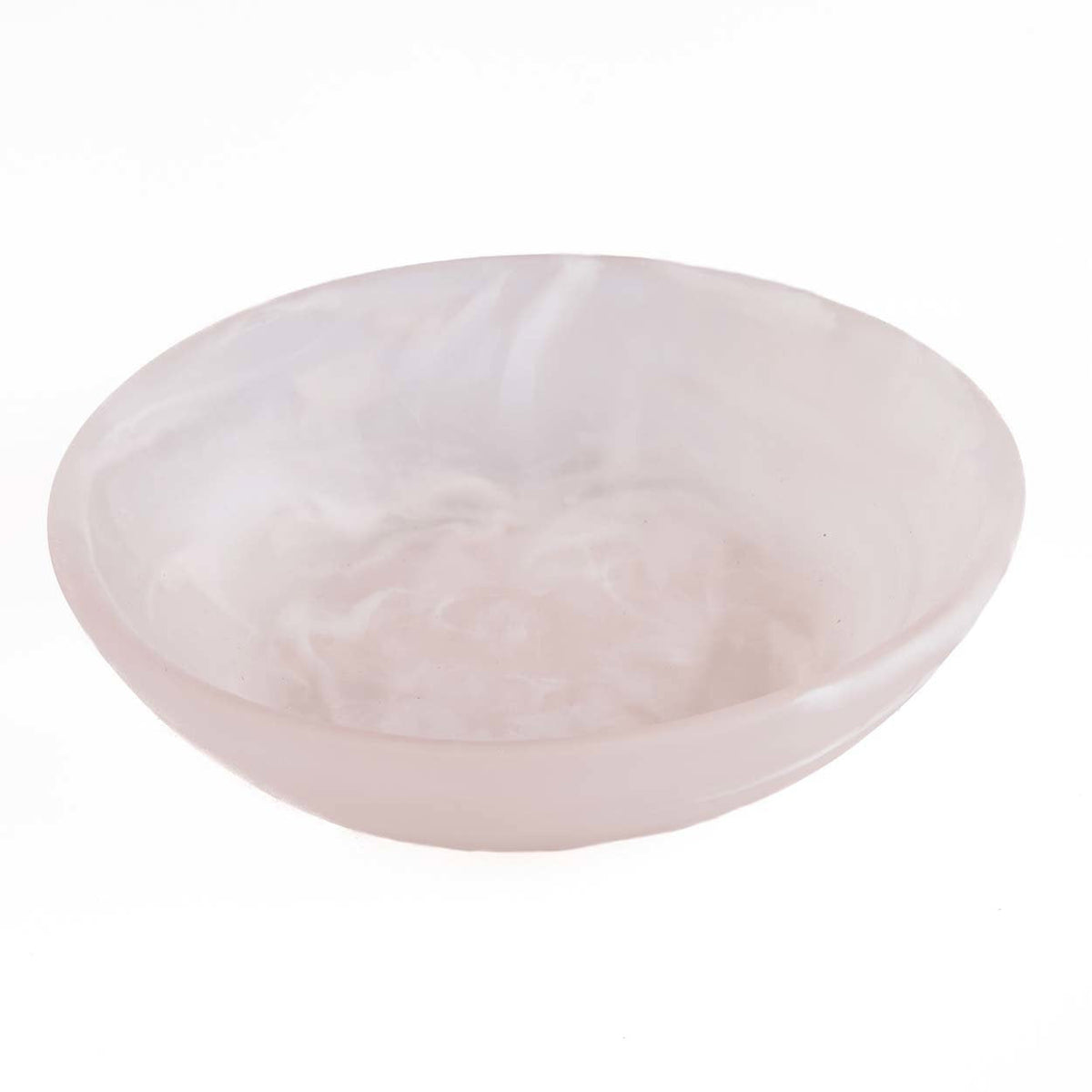 Bazar Bizar Kunsthars Schaal Organic Bowl Roze/Wit Ø19 x H6 cm