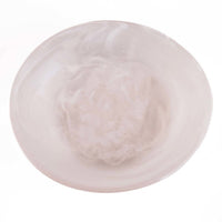 Bazar Bizar Plat de service En Résine Organic Bowl Rose/Blanc Ø19 x H6 cm