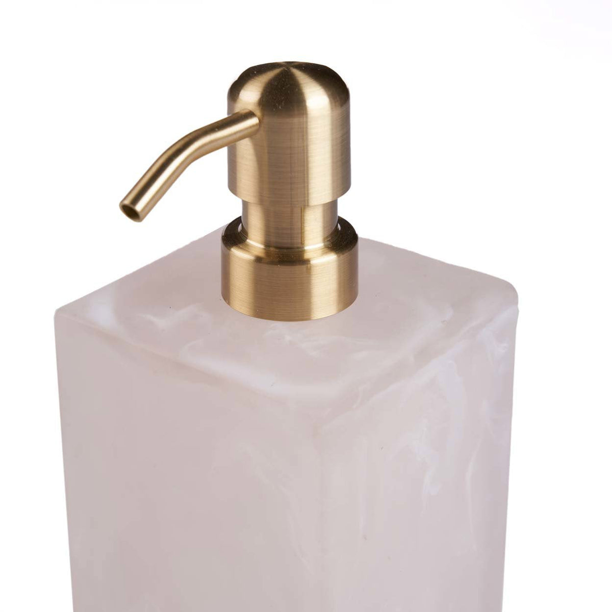 Bazar Bizar Kunsthars Zeepdispenser Roze/Wit 8 x 8 x 21 cm