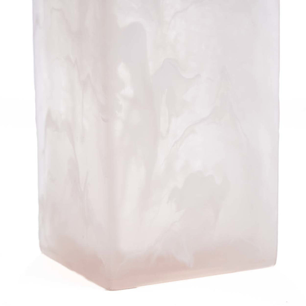 Bazar Bizar Kunsthars Zeepdispenser Roze/Wit 8 x 8 x 21 cm