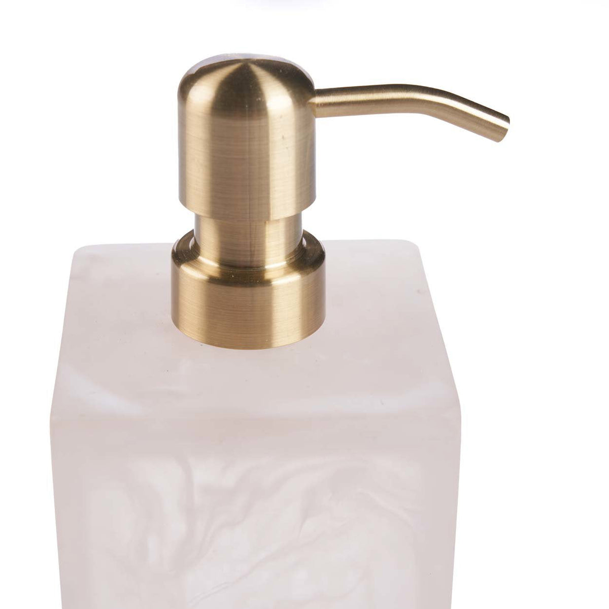 Bazar Bizar Kunsthars Zeepdispenser Roze/Wit 8 x 8 x 21 cm