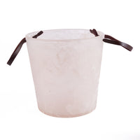 Bazar Bizar Kunsthars Ijsemmer Roze/Wit Ø23 x H23,5 cm