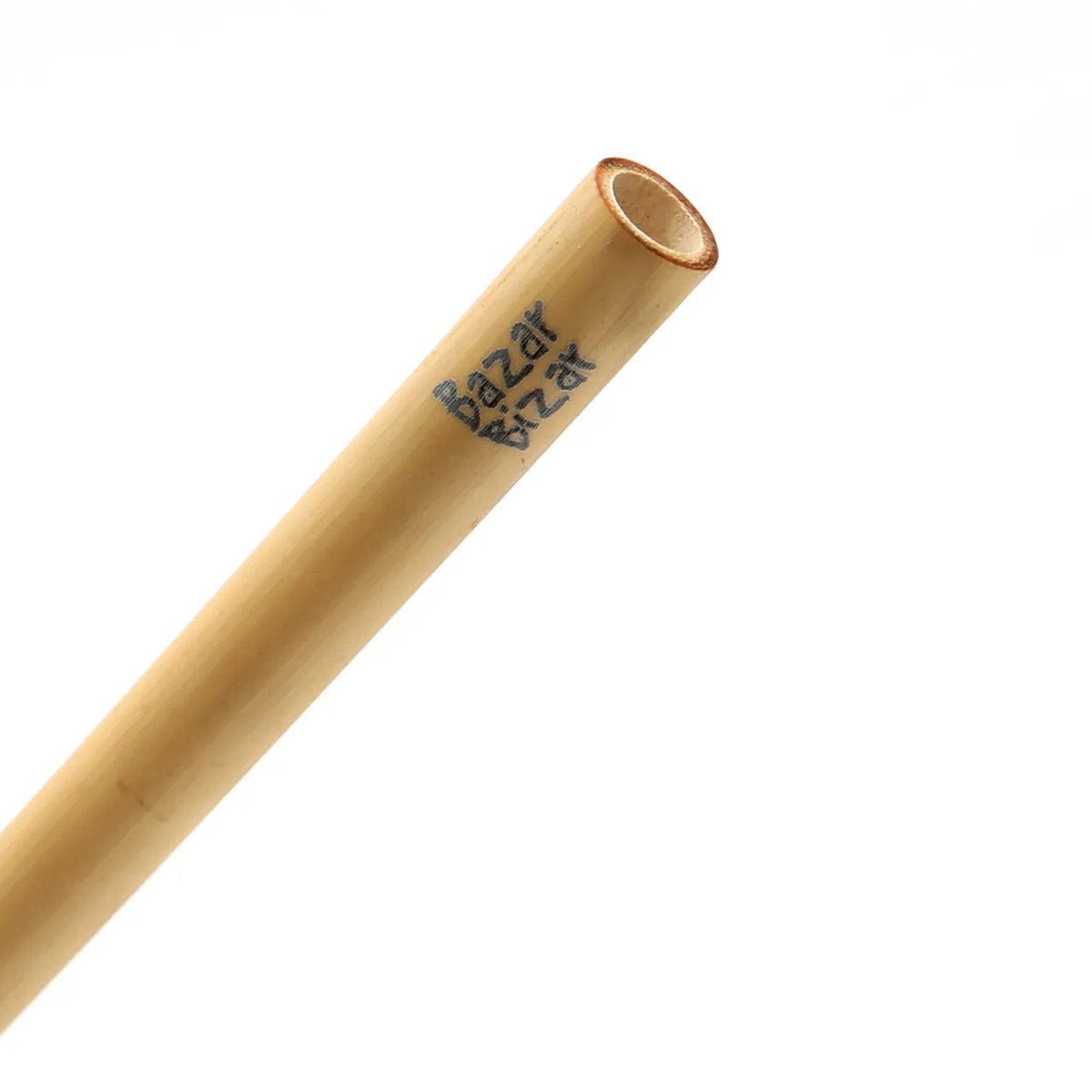 Bazar Bizar Bamboe Rietje met Reinigingsborstel Naturel L20 cm - 10 stuks