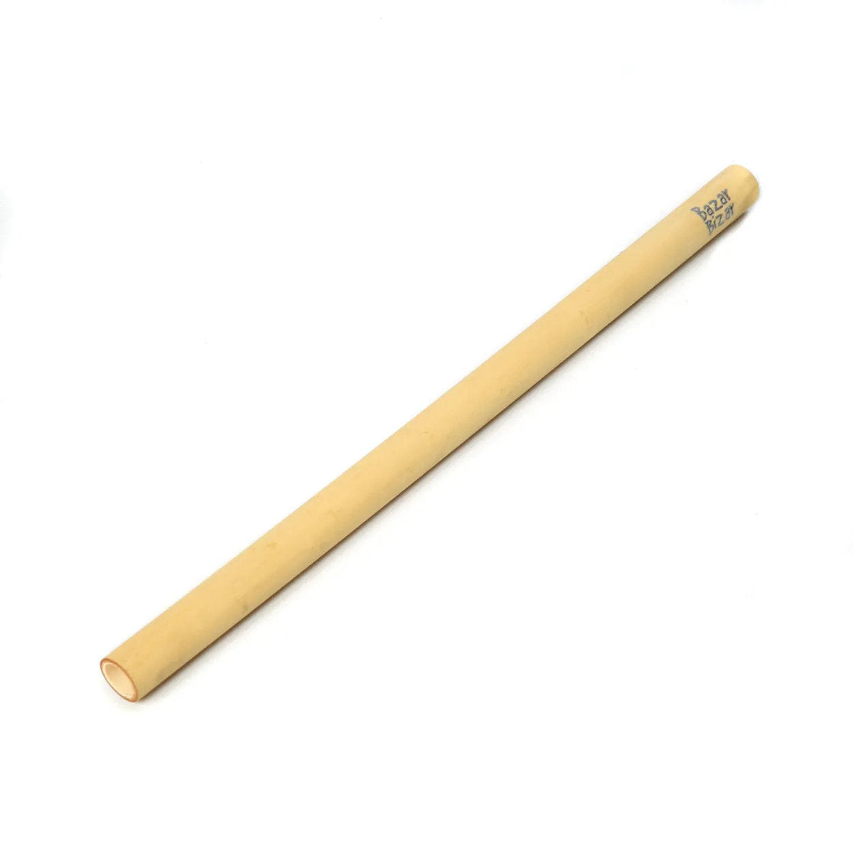 Bazar Bizar Bamboe Rietje met Reinigingsborstel Naturel L20 cm - 10 stuks