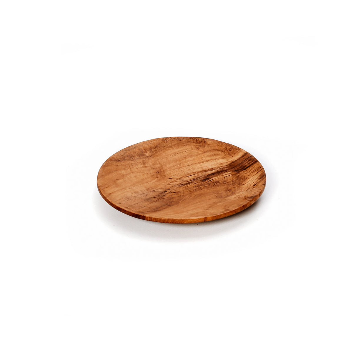Bazar Bizar Teakhouten Schaal Teak Root Round Plate Naturel Ø14 x H3 cm