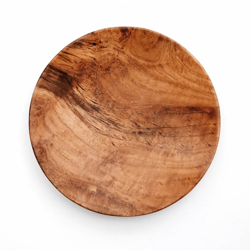 Bazar Bizar Teakhouten Schaal Teak Root Round Plate Naturel Ø30 x H2 cm