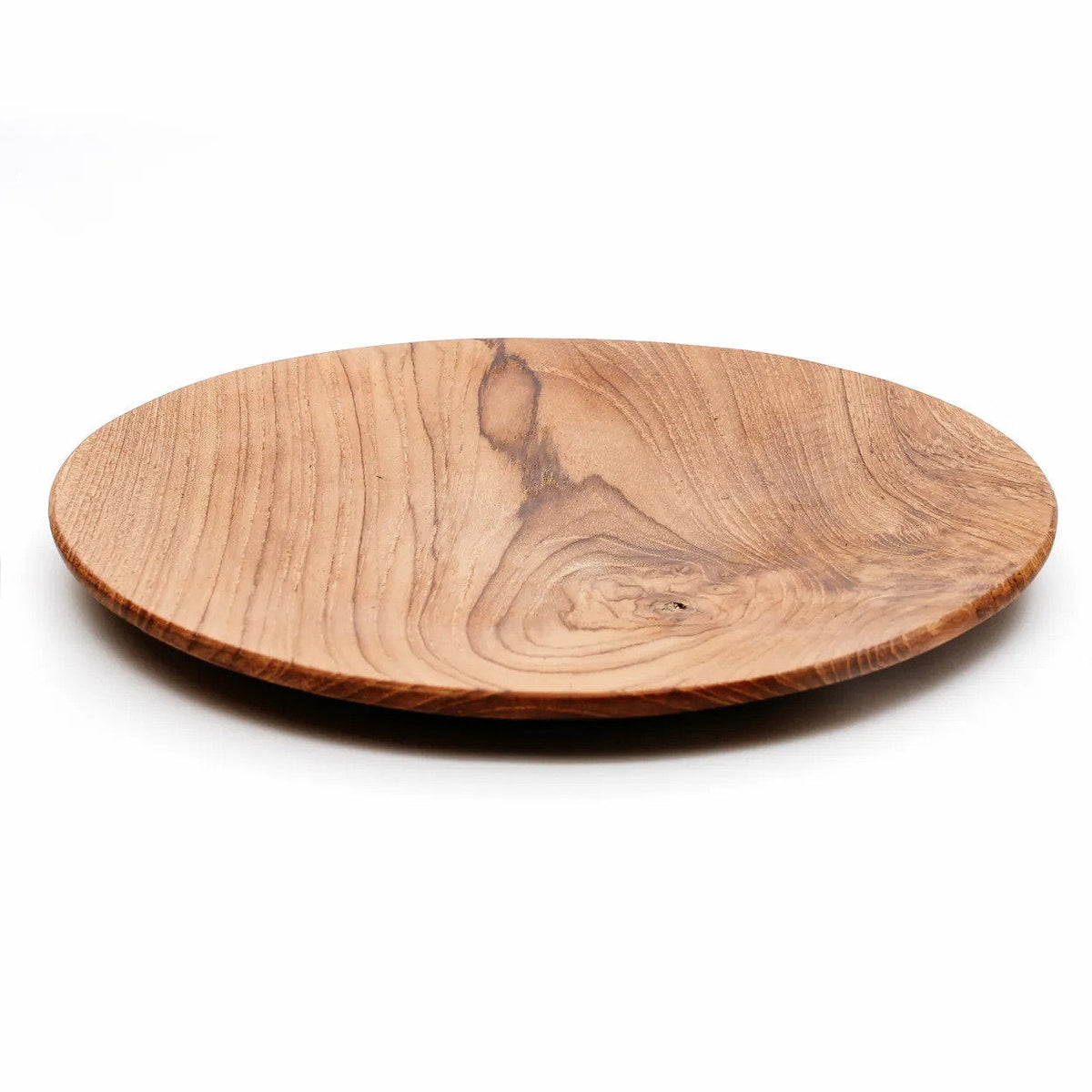 Bazar Bizar Teakhouten Schaal Teak Root Round Plate Naturel Ø30 x H2 cm