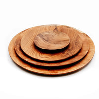 Bazar Bizar Teakhouten Schaal Teak Root Round Plate Naturel Ø30 x H2 cm