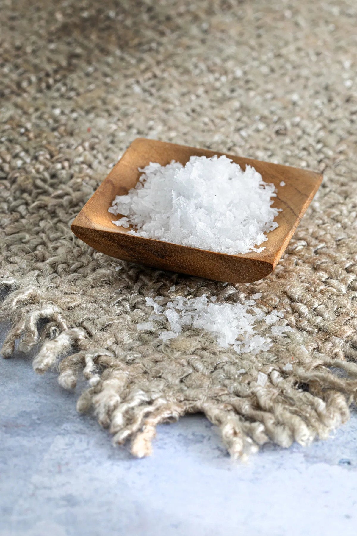 Bazar Bizar Teakhouten Dienblad Teak Root Salt Tray Naturel 6 x 6 cm