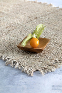 Bazar Bizar Teakhouten Dienblad Teak Root Salt Tray Naturel 6 x 6 cm