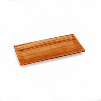 Bazar Bizar Teakhouten Schaal Teak Root Sushi Plate Naturel 26 x 12 cm