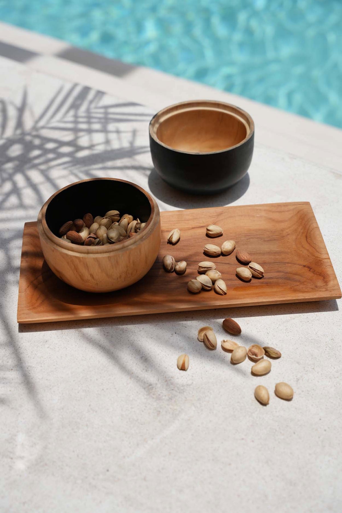 Bazar Bizar Teakhouten Schaal Teak Root Sushi Plate Naturel 31 x 15 cm