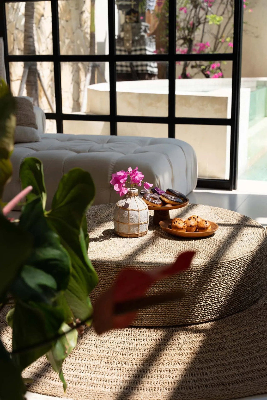 Bazar Bizar Teakhouten Schaal Teak Root Cake Dish Naturel Ø28 x H13 cm