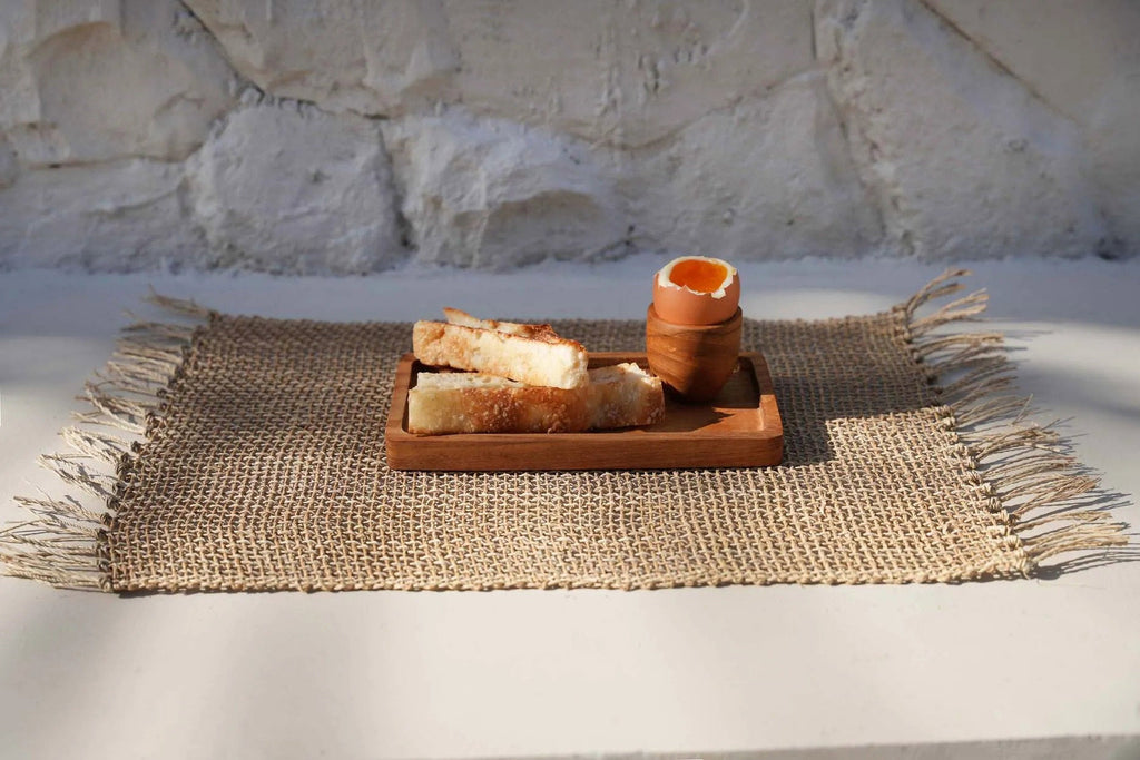 Bazar Bizar Teakhouten Eierdop Teak Root Naturel Ø5 x H5 cm