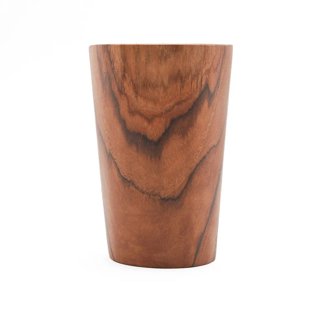 Bazar Bizar Tasse En Bois de Teck Teak Root Naturel Ø10,5 x H16 cm