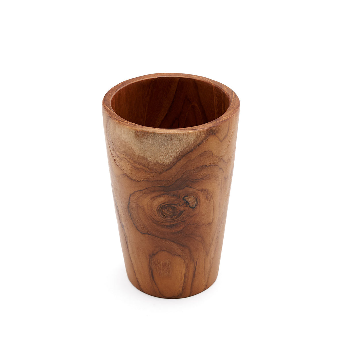 Bazar Bizar Teakhouten Mok Teak Root Naturel Ø8 x H12 cm