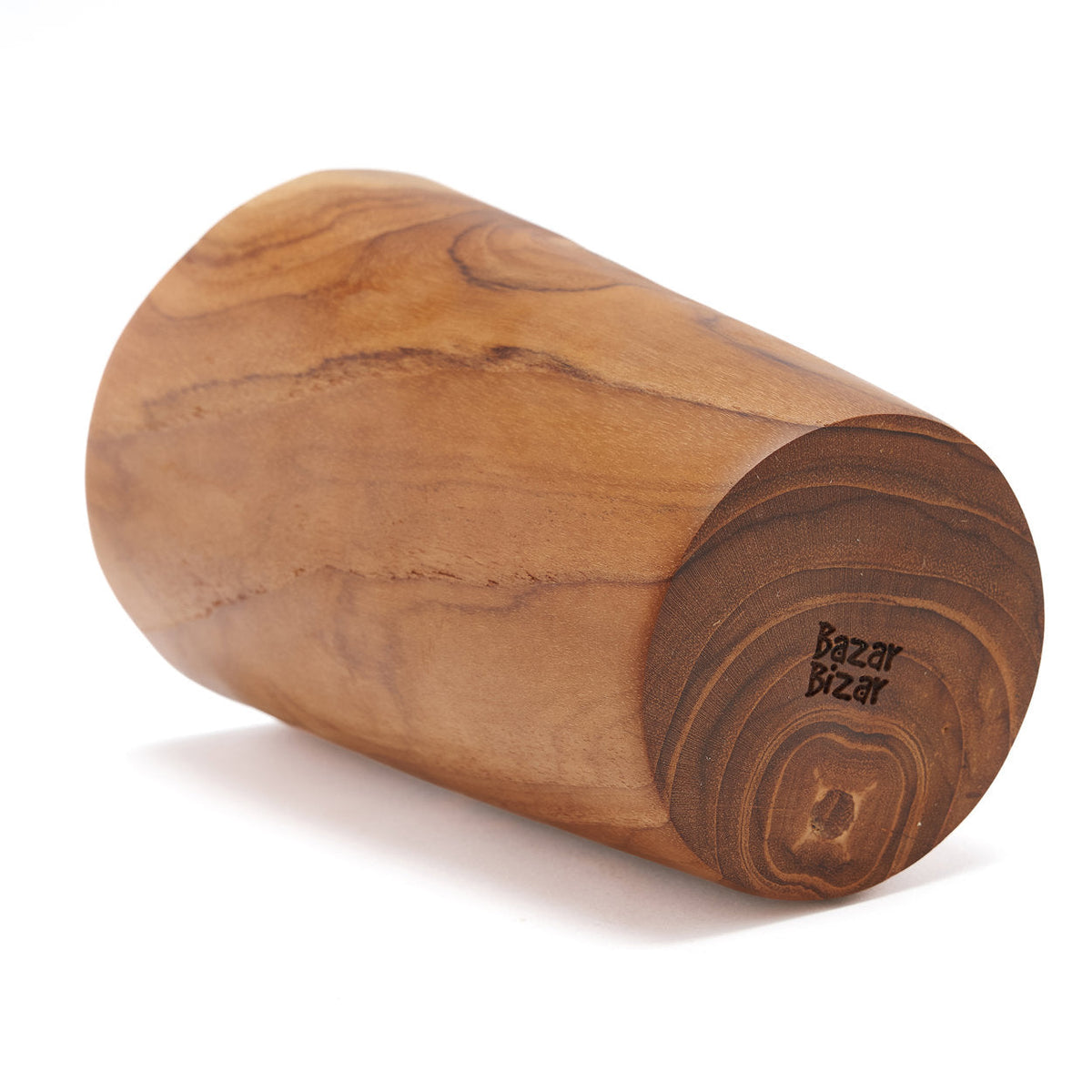 Bazar Bizar Teakhouten Mok Teak Root Naturel Ø8 x H12 cm