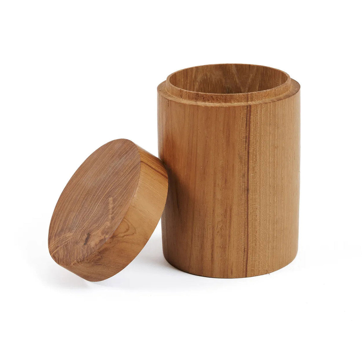 Bazar Bizar Teakhouten Voorraadpot Teak Root Naturel Ø8 x H12 cm