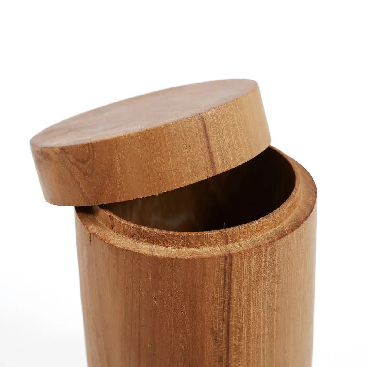 Bazar Bizar Teakhouten Voorraadpot Teak Root Naturel Ø8 x H12 cm