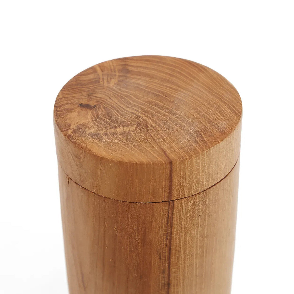 Bazar Bizar Teakhouten Voorraadpot Teak Root Naturel Ø8 x H12 cm