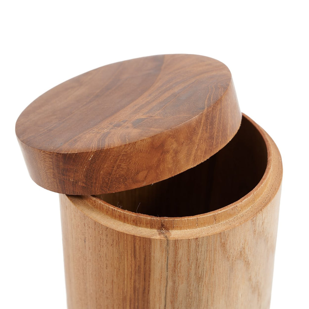 Bazar Bizar Teakhouten Voorraadpot Teak Root Naturel Ø10 x H19 cm