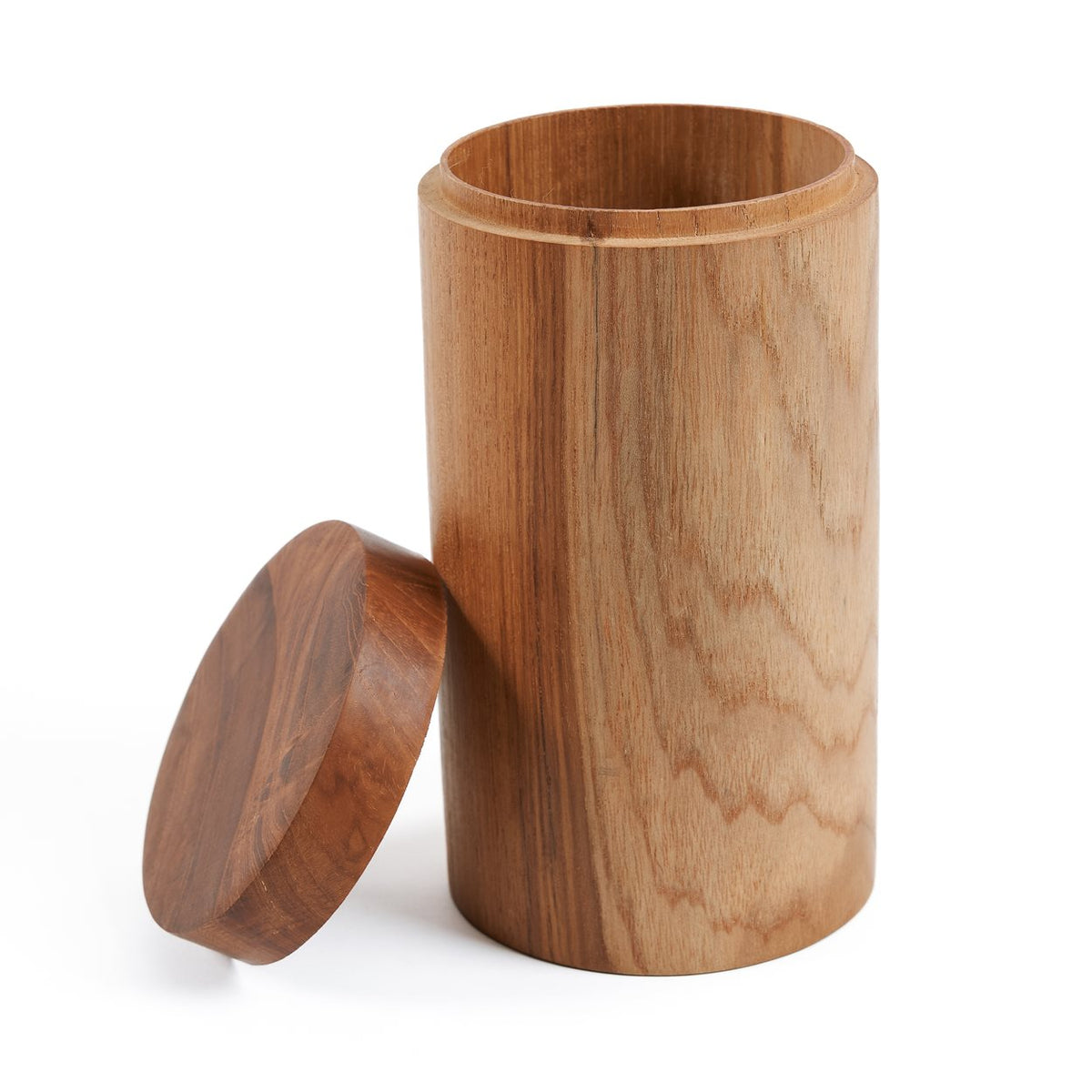 Bazar Bizar Teakhouten Voorraadpot Teak Root Naturel Ø10 x H19 cm