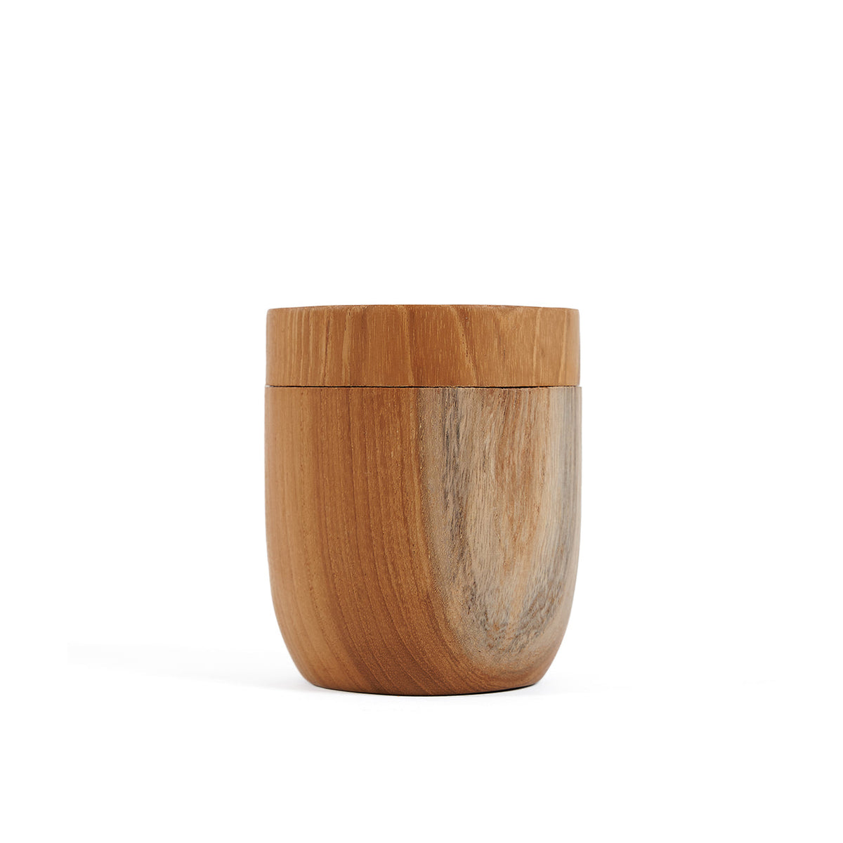 Bazar Bizar Teakhouten Voorraadpot Teak Root Naturel Ø8 x H9,5 cm